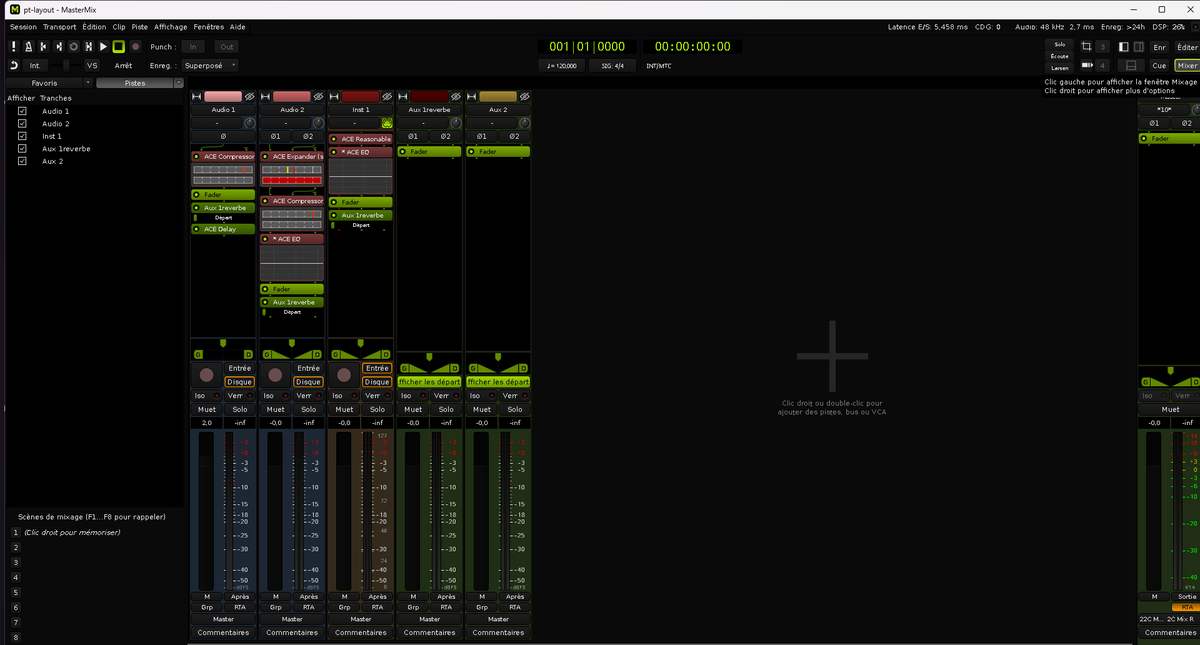 Console de mixage de MasterMix